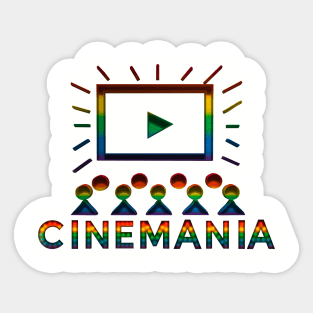 Cinemania PRIDE Logo T-Shirt Sticker